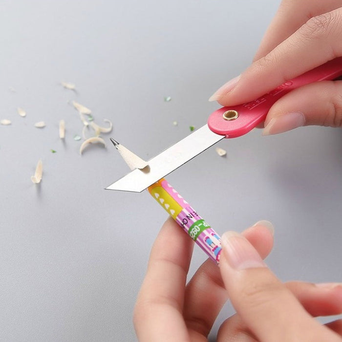 Multicolour Mini Paper Cutter Knife Pencil Knife (Pack of 12) by Your Brand