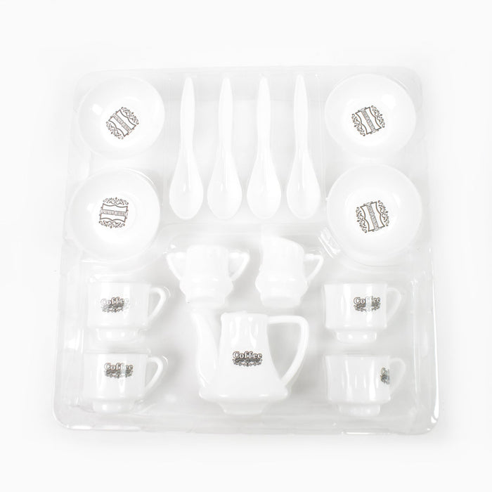 Tickles Tea toy Set | Coffee Kitchen Plastic Set (14 Pcs / Mix Size & Design) by Your Brand