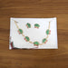 Traditional Green & Lotus Motif Jewellery Set by Your Brand
