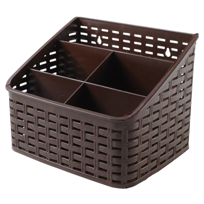 5 Compartment Multipurpose Desk Organizer Basket (1 Pc) by Your Brand