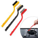 3 Pc Mini Wire Brush Set for cleaning (Brass, Nylon, Stainless Steel Bristles) by Your Brand