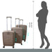 Hard-Shell Trolley Luggage Bag (Set of 3-pice / Mix Color) by Your Brand