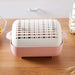 BPA-free strainer bowl with double layers for washing