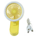 Portable Rechargeable Mini Table Fan with LED Light (1 Pc) by Your Brand
