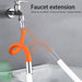 Flexible Water Tap Extender, 360° Bending Faucet Extension Tube with Connector (18cm) by Your Brand