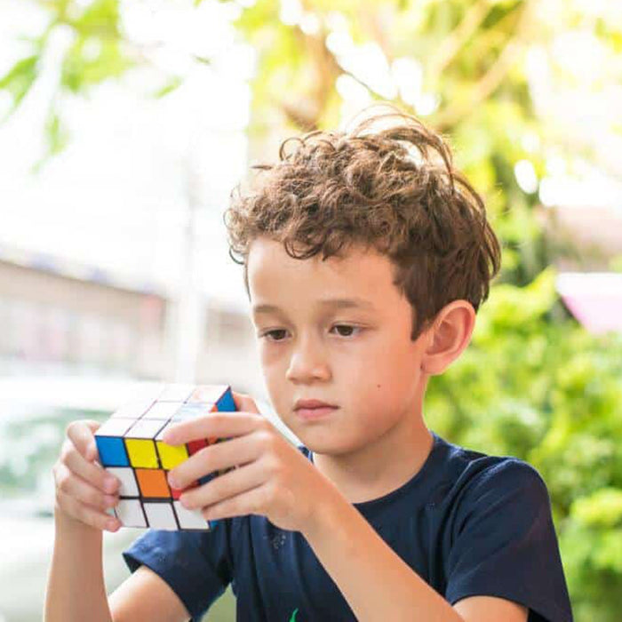Plastic Fancy 3x3 Small Cube Puzzles Game - 2 Pieces (Multicolour) by Your Brand