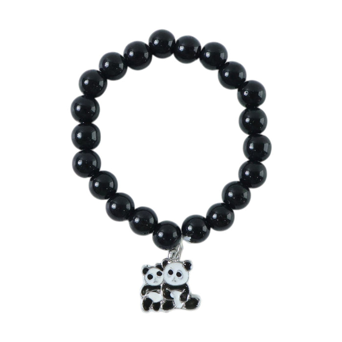 Premium Multicolor Pastel Bead Stretch Bracelet (1 Pc) by Your Brand