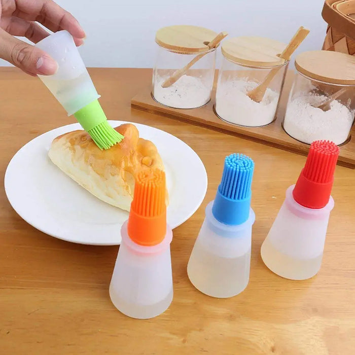 Silicone Cooking Oil Bottle With Basting Brush (Cap Not Include) by Your Brand