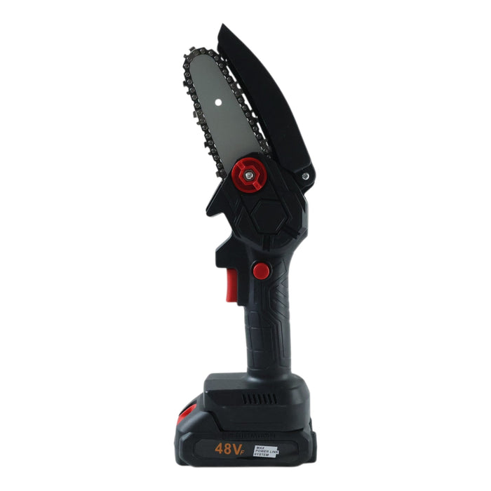 Mini Electric Cordless Chainsaw (1 Set, 48V, Blade size 18 Cm) by Your Brand