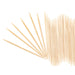 Wooden toothpicks in use