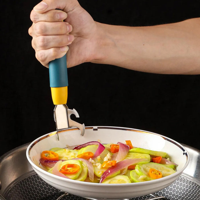 Multi-Functional Stainless Steel Hot Pot Gripper Clamp & Pan Lifter Tool (1 Pc)