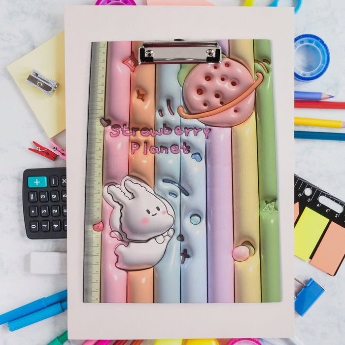 Wooden Paper Clipboard Writing Pad with Clip (1 Pc / 31×22 Cm) by Your Brand