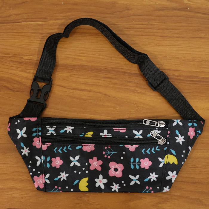 Floral Print Adjustable Waist Bag / Fanny Pack (1 Pc) by Your Brand