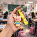 Cute Cartoon Teddy Bear Keychain with Yellow I Love You Strap (1 Pc) by Your Brand