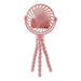 Portable Rechargeable LED Light Fan with Flexible Tripod Stand (1 Pc) by Your Brand
