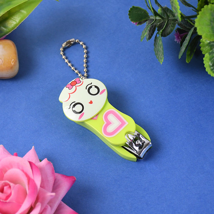 Cute Cartoon Nail Clipper with Keychain Portable Nail Cutter (1 Pc) by Your Brand