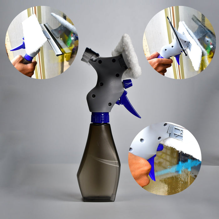 Plastic Easy Glass Cleaner 3 in 1 Spray Type Cleaning Brush, Pack of 1 by Your Brand