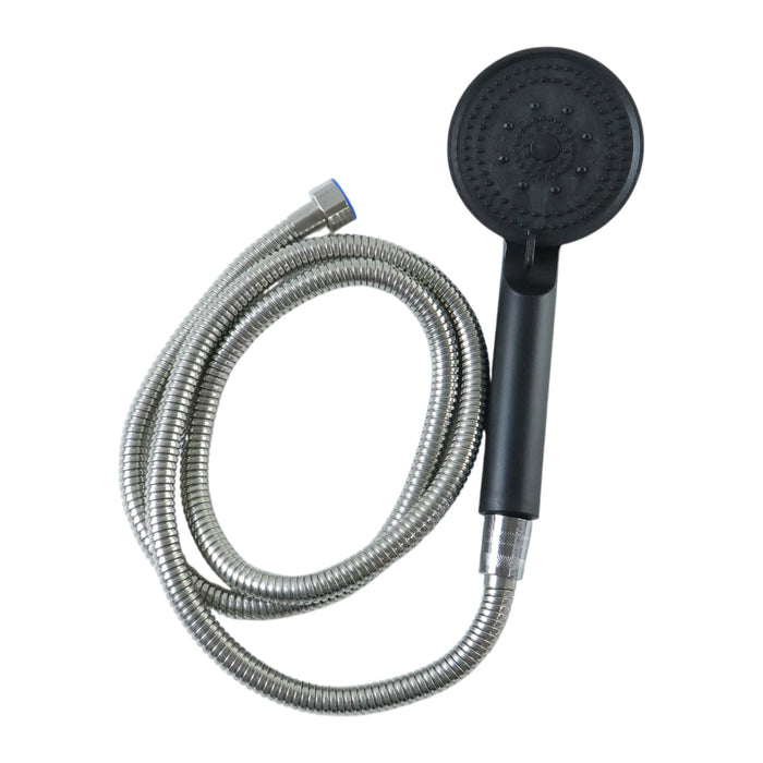 Handheld Bathroom Shower Head with Flexible Stainless Steel Hose 143 Cm Long
