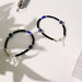 Adjustable Black Bead Evil Eye Protection Bracelet Set (2 Pc) by Your Brand