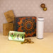 Effete Kesar Pista Almonds Gift Hamper, Golden With Bottle (2 Pc Set), Mix Color by Your Brand