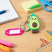 Cute Cartoon Character Keychain with Label Tag Holder (1 Pc) by Your Brand