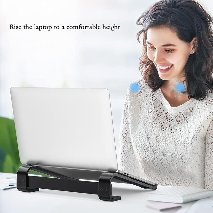 Fixed Metal Laptop Stand for Desk (25 × 26 cm) by Your Brand