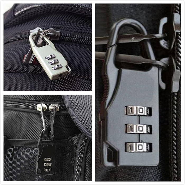 Secure 3-Digit Combination Travel Lock (1 Pc) by Your Brand