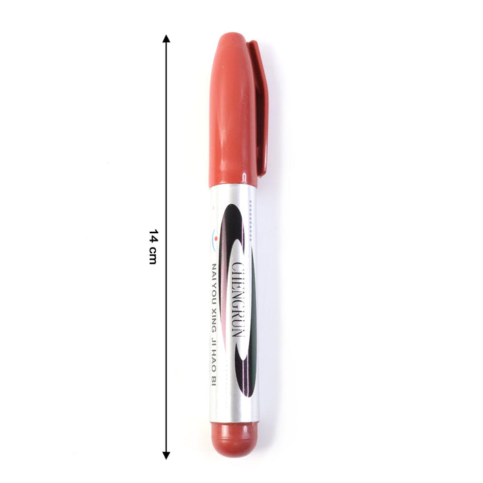 Maroon Premium Permanent Marker Pen (1 Pc) by Your Brand