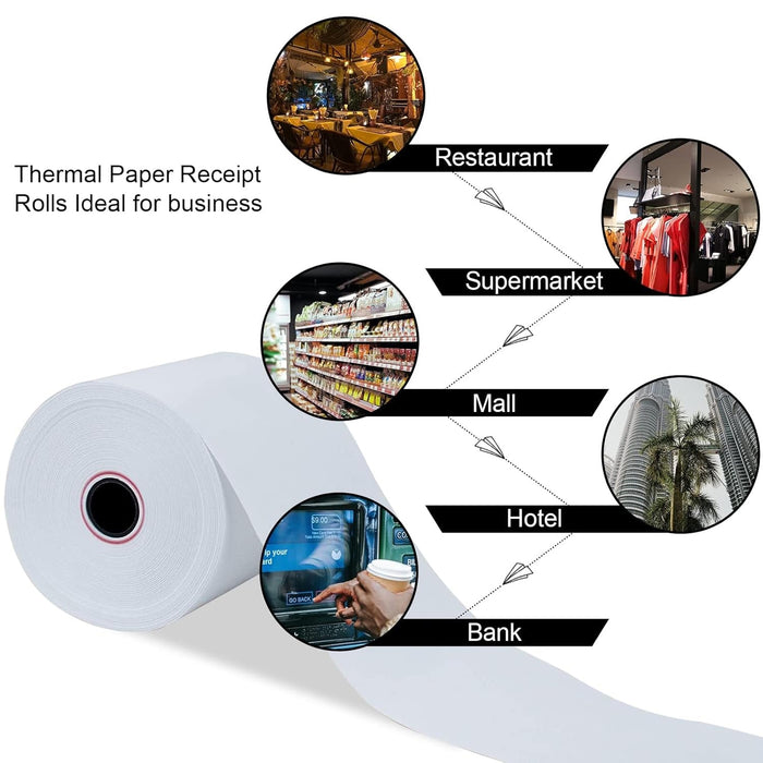 Thermal Label Roll for Barcode Printing (78 × 60 mm) by Your Brand