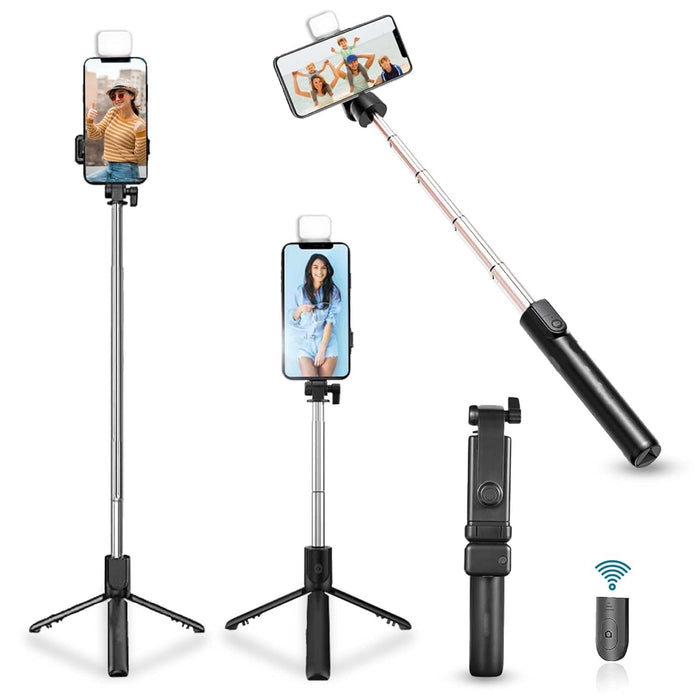 3 in 1 Wired Selfie Stick with Extendable Handle (70 Cm Long) by Your Brand