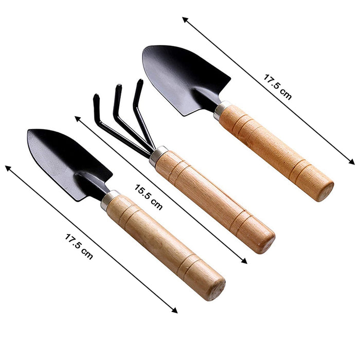 Garden Tool Kit Durable Hand Tools Set with Wooden Handle (3 Pc) by Your Brand