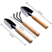 Garden Tool Kit Durable Hand Tools Set with Wooden Handle (3 Pc) by Your Brand