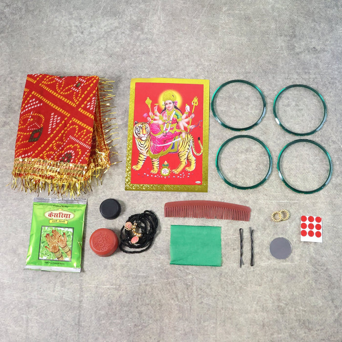 Mataji Shringar Box Complete Puja & Decoration Kit by Your Brand