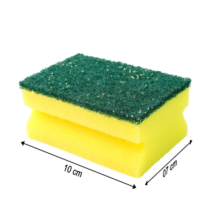 Scrub Sponge 2 in 1 PAD for Kitchen, Sink, Bathroom Cleaning Scrubber (3 Pc) by Your Brand