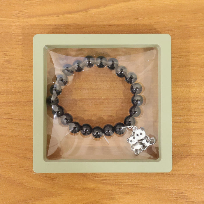 Premium Multicolor Pastel Bead Stretch Bracelet (1 Pc) by Your Brand