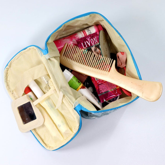 PORTABLE MAKEUP BAG WIDELY USED BY WOMEN’S FOR STORING THEIR MAKEUP EQUIPMENT’S AND ALL WHILE TRAVELLING AND MOVING. by Your Brand