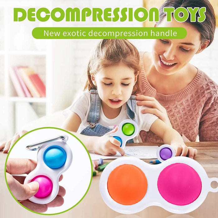 Simple Dimple Fidget Toy Mini Keychain by Your Brand