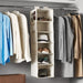6 Shelf Hanging Closet Organizer Breathable Material Keeps Away Dust and Odors by Your Brand