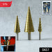 3X Large HSS Steel Step Cone Drill Titanium Bit Set Hole Cutter (4-32, 4-20, 4-12mm) by Your Brand