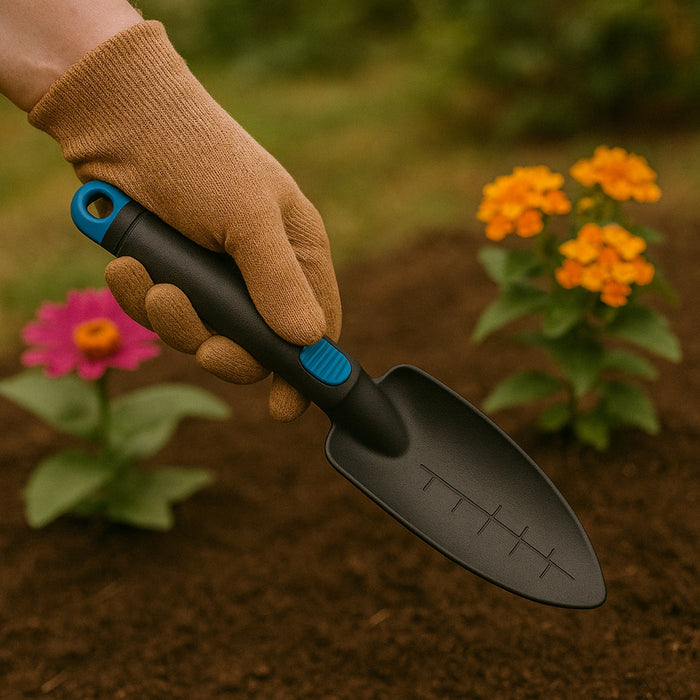 Plastic Heavy Duty Garden Hand Trowel with Measurement Marks (1 Pc / Mix Color) by Deal dekho