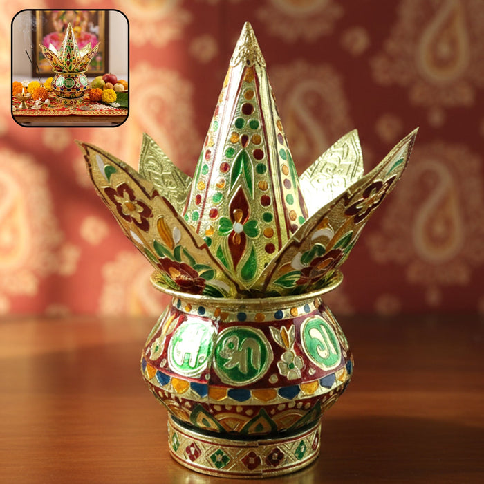 Traditional Decorative Pooja Kalash (1 Set) by Your Brand