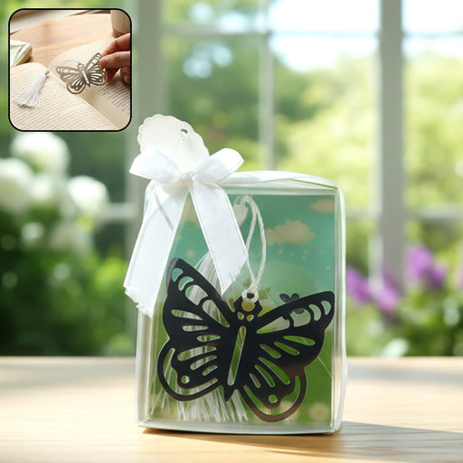 Elegant Butterfly Design Metal Bookmark (1 Pc) by Your Brand