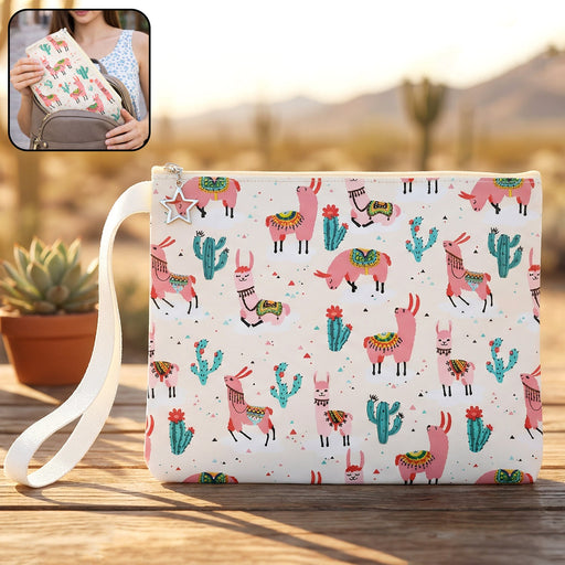 Printed Zipper Pouch (26 × 21 cm, 1 Pc) by Your Brand