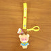 Cute Cartoon Teddy Bear Keychain with Yellow I Love You Strap (1 Pc) by Your Brand