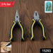 Pliers and Long Nose Pliers Set with Anti Slip Grip Handle (2 Pc Set) by Your Brand
