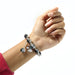 Elegant Black & Crystal Beaded Charm Bracelet by Your Brand