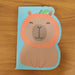 School notebook with cartoon animal