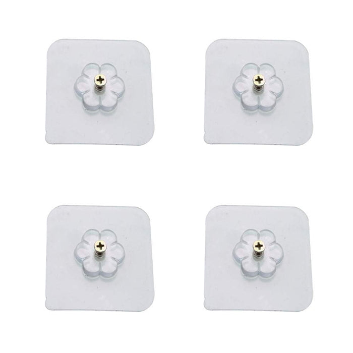 Self Adhesive Hooks Sticker | Screw Nut and Bolt Type (4 Pcs Set) by Your Brand