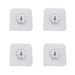 Self Adhesive Hooks Sticker | Screw Nut and Bolt Type (4 Pcs Set) by Your Brand