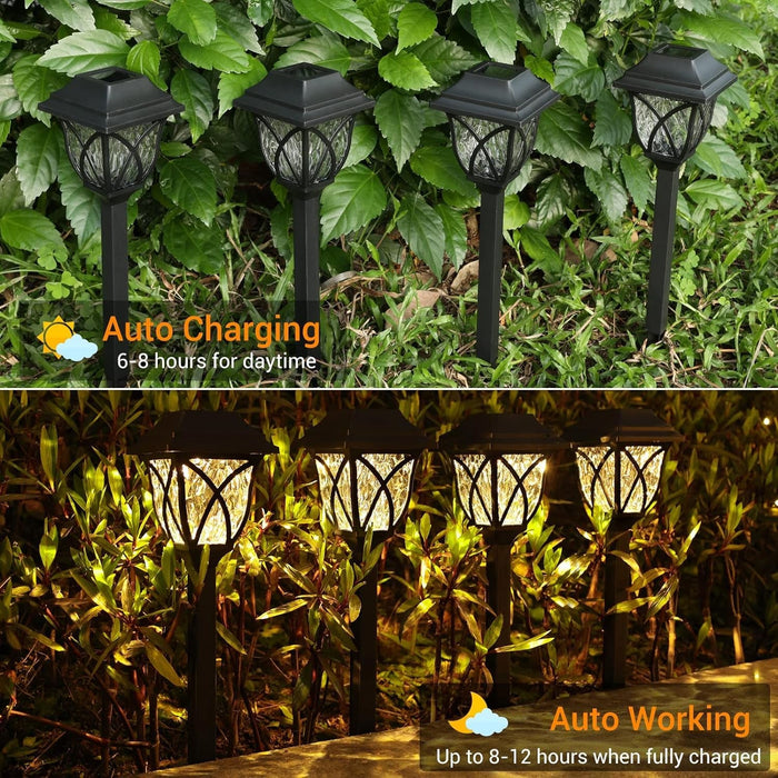Solar Pathway Lights Outdoor Garden Lights (2 Pcs Set) by Your Brand